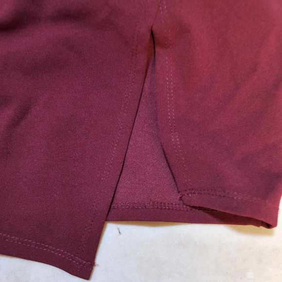 NWT SEQUIN HEARTS BURGUNDY SHORT SLEEVE OFF SHOULDER COCKTAIL BODYCON DRESS - Picture 9 of 11